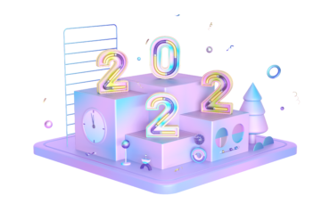 3D 2022 New Year